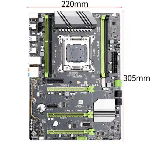 Игровая материнская плата Black X79 P3 LGA 2011 ATX Поддержка Intel Xeon Core CPU 4X32 Гб 128 ГБ DDR3 RAM Memory