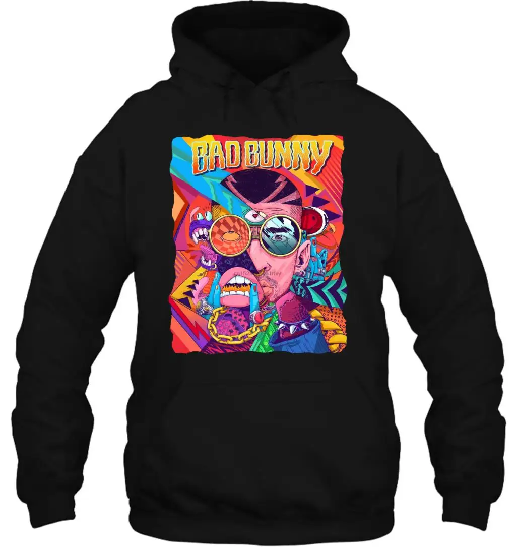 Мужская Толстовка Новинка BAD BUNNY X100pre Tour Aug Dec с датами Тур Размер S 3XL женская уличная одежда