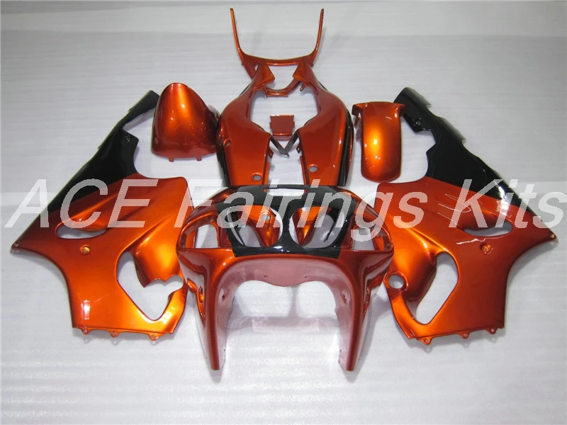 ABS обтекатель комплект подходит для Kawasaki Ninja ZX7R ZX-7R 1996-2003 96 97 98 99 00 01 02 03 Обтекатели на заказ Оранжевый Черный