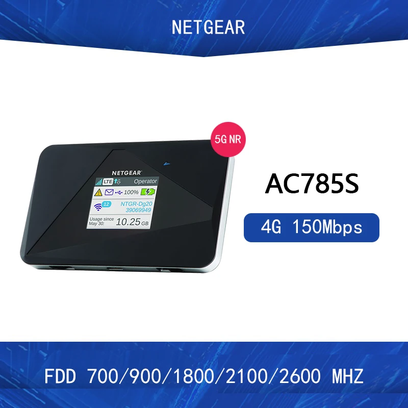  EU version Netgear AirCard 785S (AC785S 100EUS)LTE 4G CAT4 150Mbps Mobile Hotspot FDD 800/850/900/1