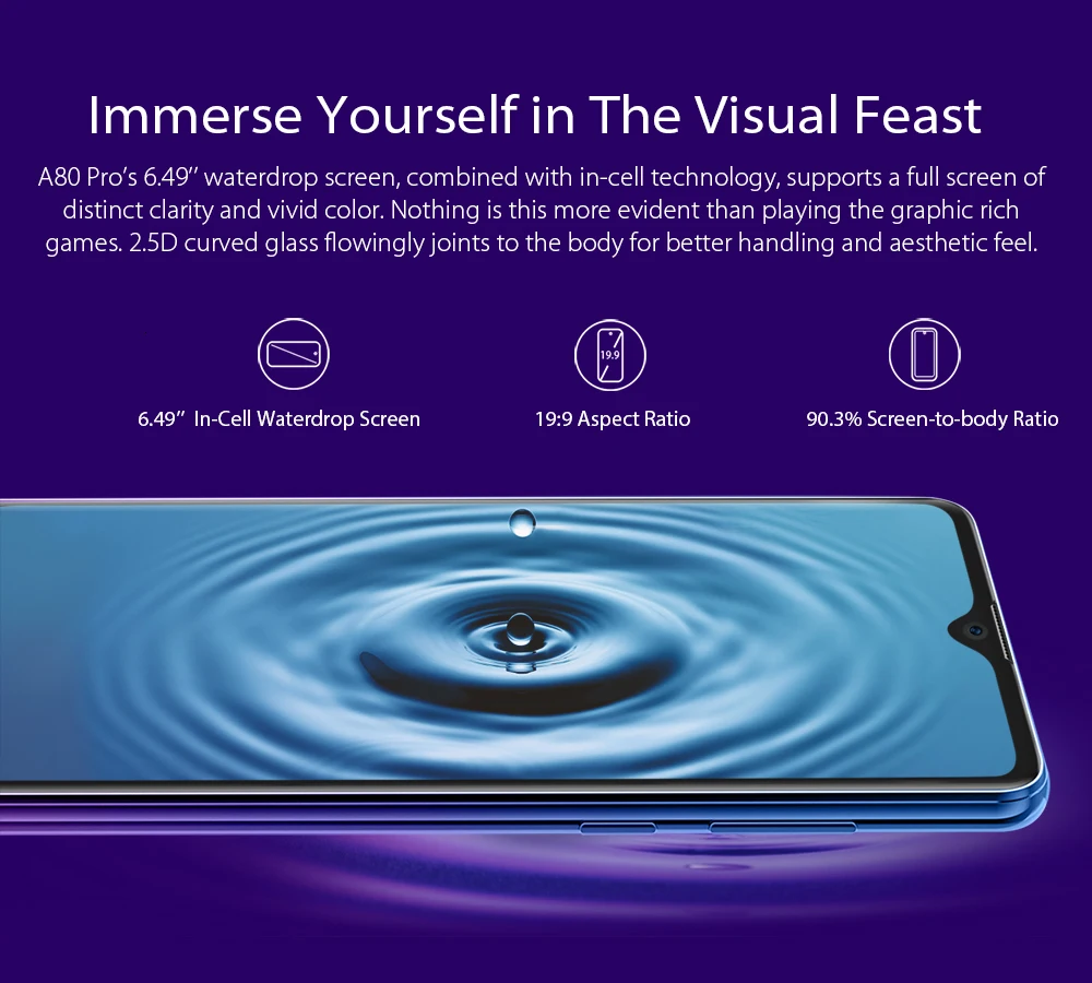 Blackview A80 Pro Quad Rear Camera 4GB 64GB Android 9 0 Octa Core Mobile Phone 6 5