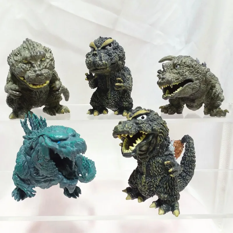 5 шт./компл. Q версия моделирование животных Godzilla король монстров украшения