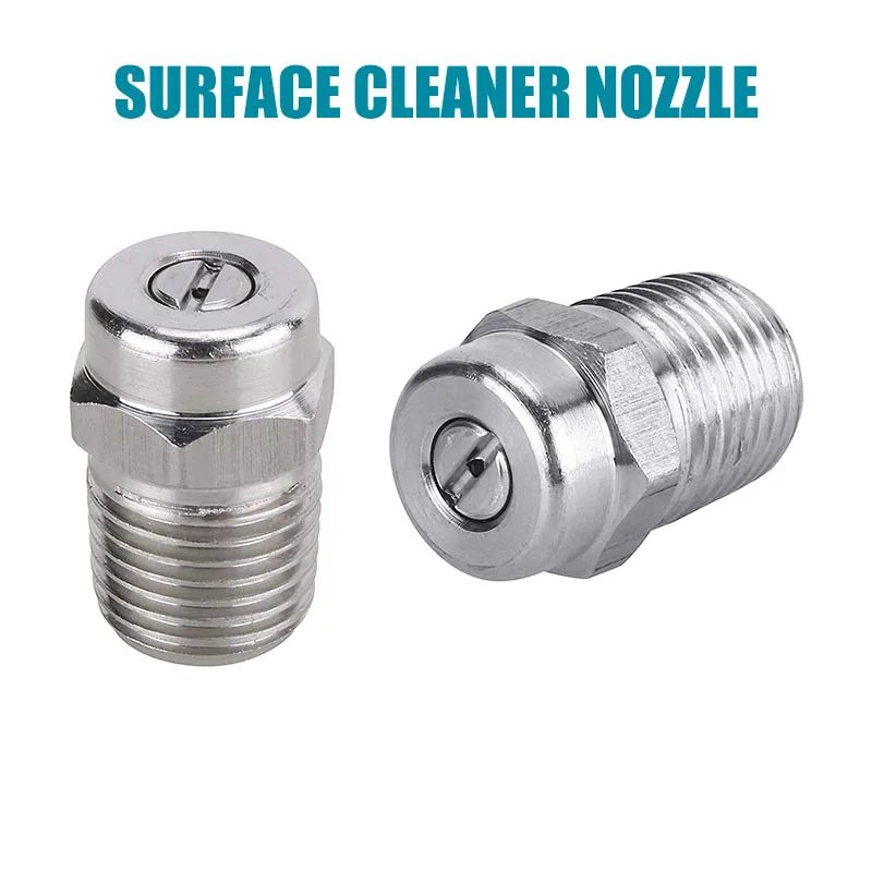 

Car Pressure Washer Surface Cleaner Nozzle,Universal Spray Nozzle to Water Broom Undercarriage Cleaner,1/4 inch Male NPT 4000PSI