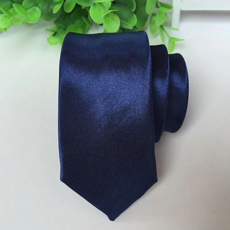 Necktie Мужские жаккардовые тканые одноцветные Свадебные банкетные вечерние галстуки, обтягивающие галстуки из полиэстера 5 см, шелковые атласные деловые галстуки - Цвет: Necktie