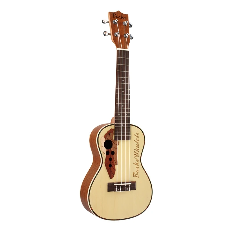 

BURKS Ukulele Spruce Concert Ukulele Guitar 4 Strings Hawaiian Guitar Musical Instruments