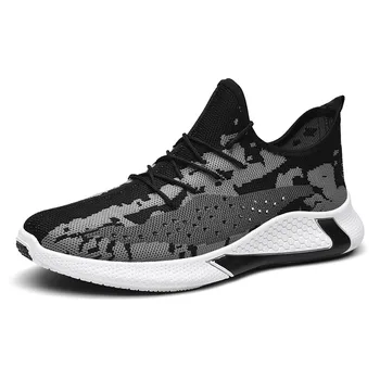

2020 Summer Newest Running Sneakers Fashion Lace Up Shoes New Fly Knit Breathable Men Shoes Men Mesh Sneakers Zapatos Hombre
