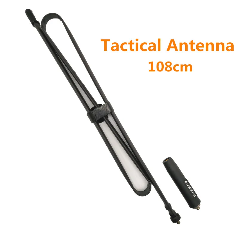 Иди и болтай Walkie Talkie антенна SMA-складной тактический антенна Dual Band 144/430 МГц для Baofeng UV-9R плюс UV-5R UV-82 Ham радио
