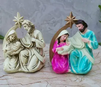 

Resin crafts nativity manger Virgin Mary statue religious Decoration