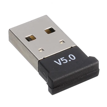 

Black Mini Square USB Adapter bluetooth 5.0 Receiver Transmitter With Drive CD Support Multi-device Connection