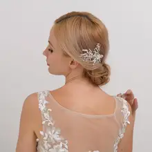 TRiXY H04 расчески для волос с жемчугом и бусинами, свадебные аксессуары для волос, заколки для волос, стразы, тиара, свадебные заколки с кристаллами, украшения для волос невесты