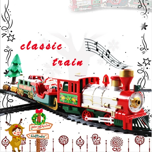 22Pcs Vintage Musical Christmas Steam Train Set 412CM Length Track AA Batteies (Not Included) Christmas SuppliesOperated 1