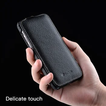 Melkco Genuine Leather Flip Phone Case For iPhone 12 Pro Max mini 11 X Xr Xs Max 7 8 SE Business Luxury Real Cow Cases Bag Cover 2
