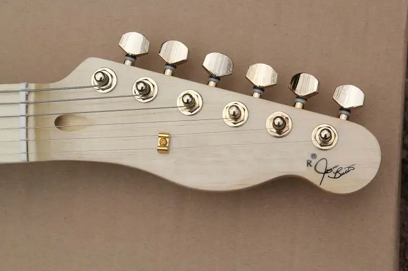 Wholesale Guitars China Guitar New Tel Model electric Guitar Blue flowers body precision production 130516