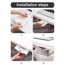 

Organizer Drawer Good Load Capacity Portable Under Table Hidden Storage Drawer Storage Drawer Under Desk Drawer 1 Set