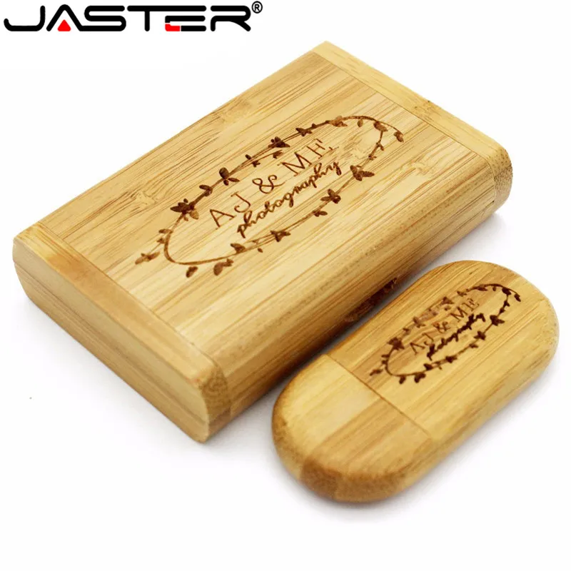 Флешка JASTER (более 1 шт. бесплатного логотипа) деревянная usb + коробка флеш