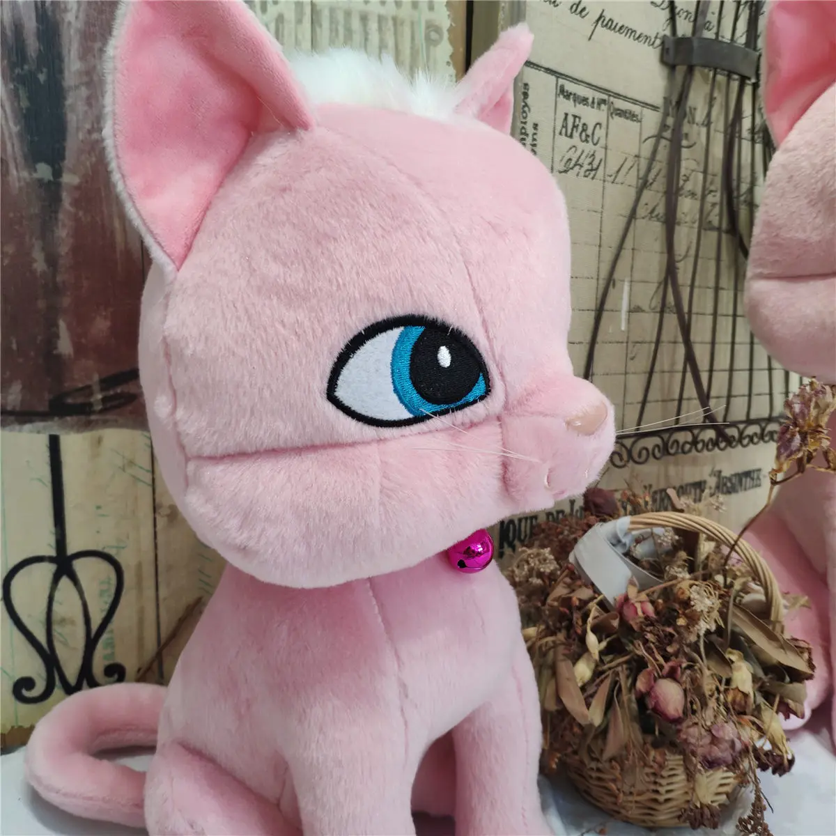 Милая кукла в виде котенка, котенка, плюшевая игрушка, Розовая кошка, кукла, праздничный подарок на день рождения для девочек, украшение дома