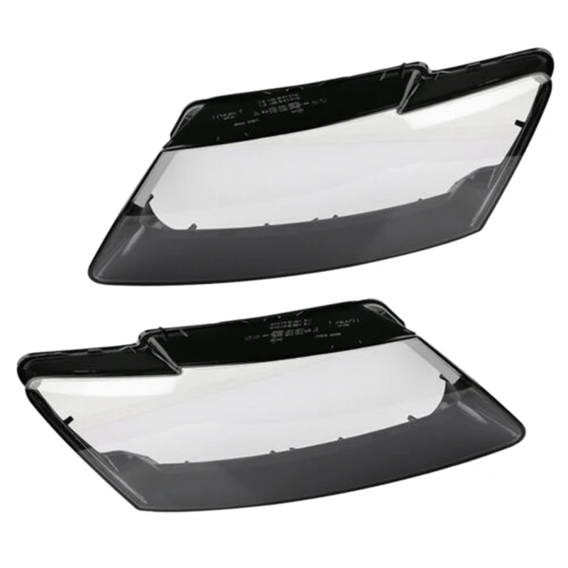 2Pcs Car Transparent Headlight Lens Cover Replacement Head Lamp Cover For-Audi Q5 2008-2012gm