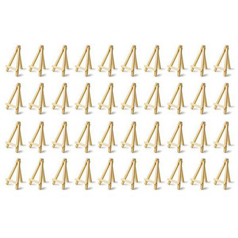 40 Мини DIY деревянная рама Художественный Деревянный Мольберт Свадебный