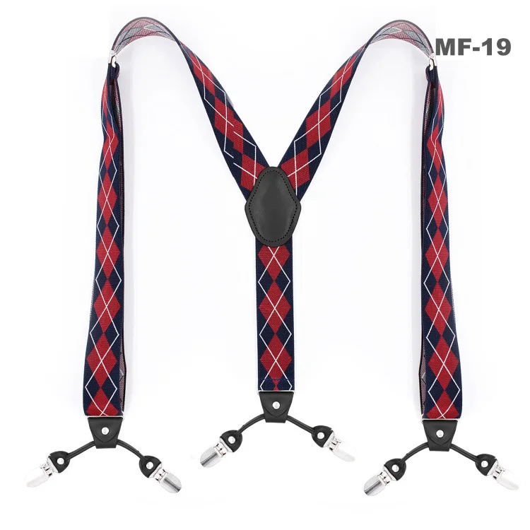 3.5cm Suspenders Для мужчин и женщин, 6 зажимов, рубашка для отдыха, 3,5 см, штаны, брюки с клипсой на Y-Back, подтяжки из искусственной кожи, эластичный сплав, металлическая головка, регулируемые подтяжки - Цвет: 3.5cm Suspenders