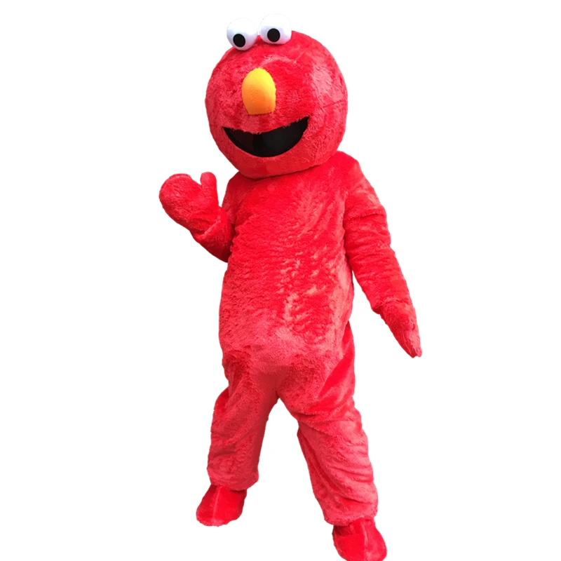 halloween outfits Long Fur Elmo Monster Cookie Mascot Costume Adult Cartoon Character Outfit Suit Large-scale Activities Hilarious Funny elvira costume Cosplay Costumes