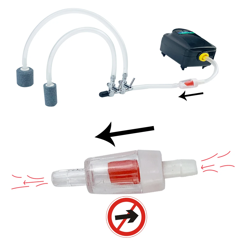 5Pc Plastica Unidirezionale Senza Ritorno Acquario Pompa Di Aria Serbatoio Di Pesce Forniture Valvola Di Ritegno Pompa Di Ossigeno Sistema Di Co2 Acce