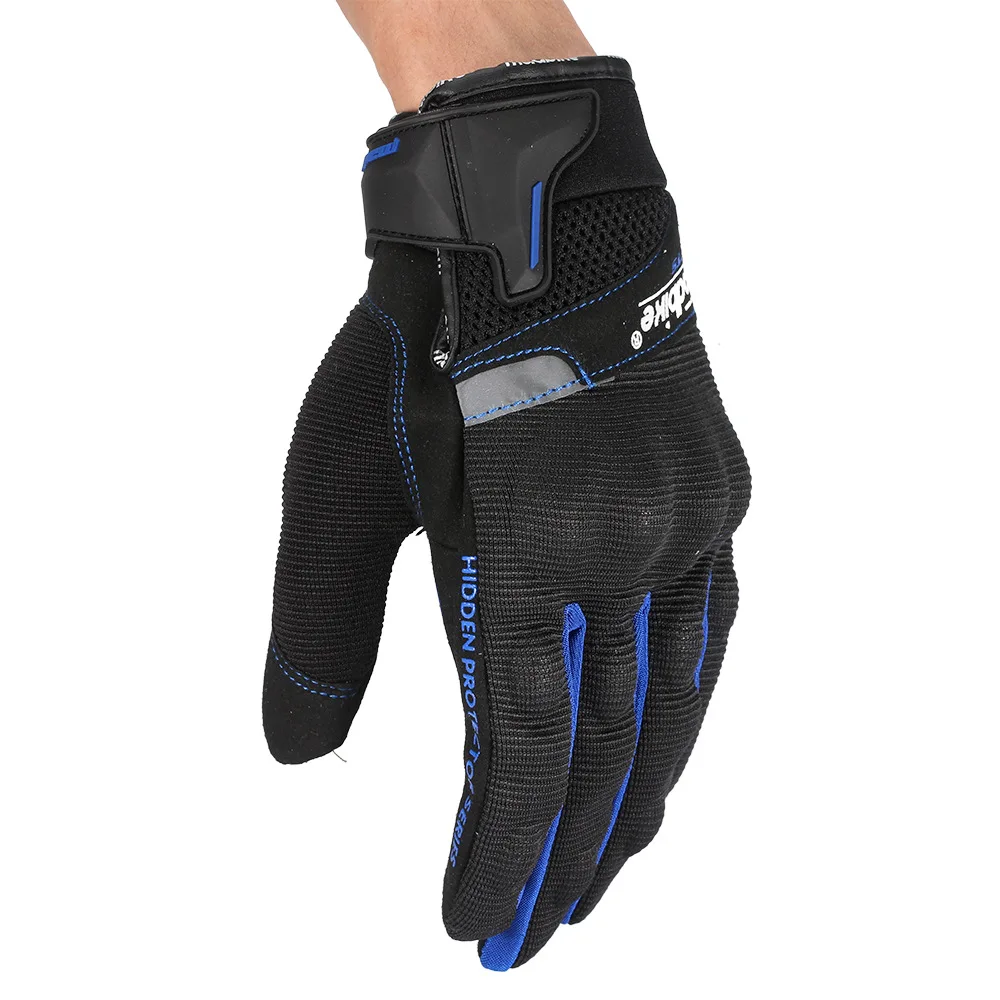 Дышащие полный палец перчатки Мотоциклетные Перчатки мотоцикл Gant Moto сенсорный экран мотокросса перчатки гоночные гуанты для езды красный