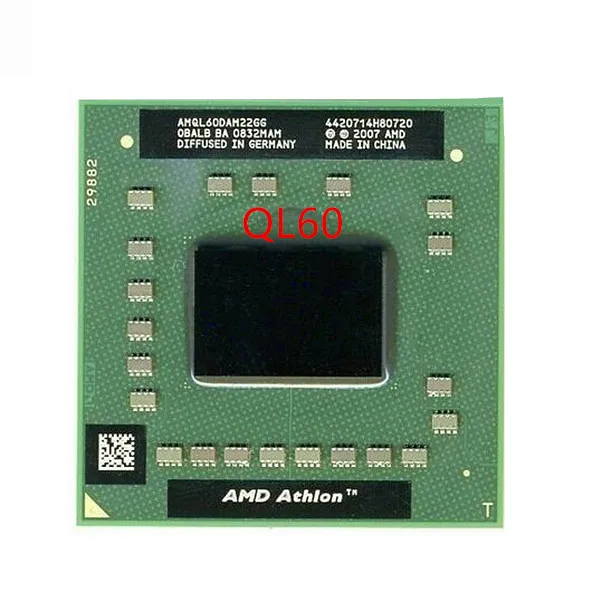Процессор AMD Athlon 64 X2 QL60 1 9 ГГц двухъядерный процессор AMQL60 разъем для процессора