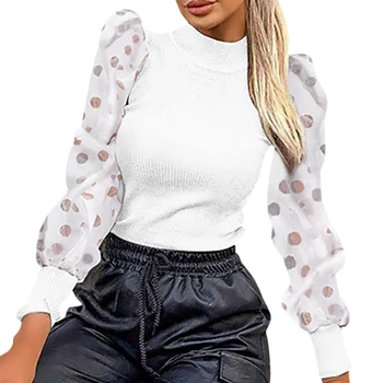 

Women Sexy Jumpsuit Playsuits Bodys Long Sleeve Polka Dot Pattern Bodycon Romper Casual Bodysuit Women's Winter Jumpsuits