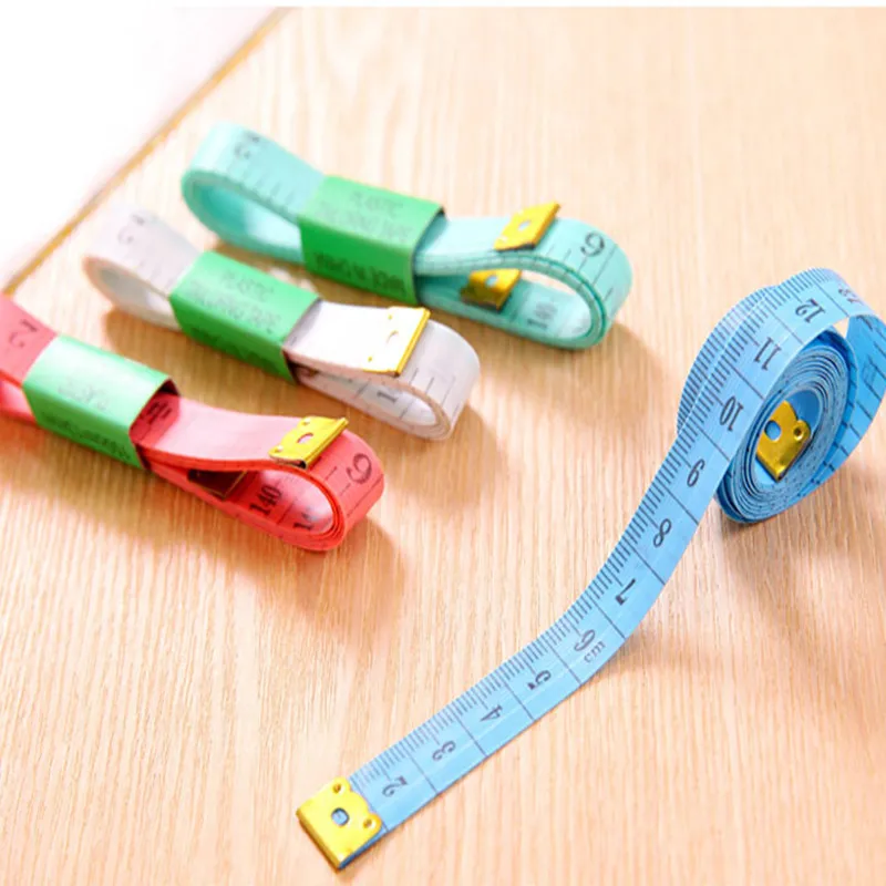 1 шт. 1,5 м случайная цветная рулетка для измерения размеров тела швейная портная лента мерная швейная мягкая линейка метр швейная измерительная лента