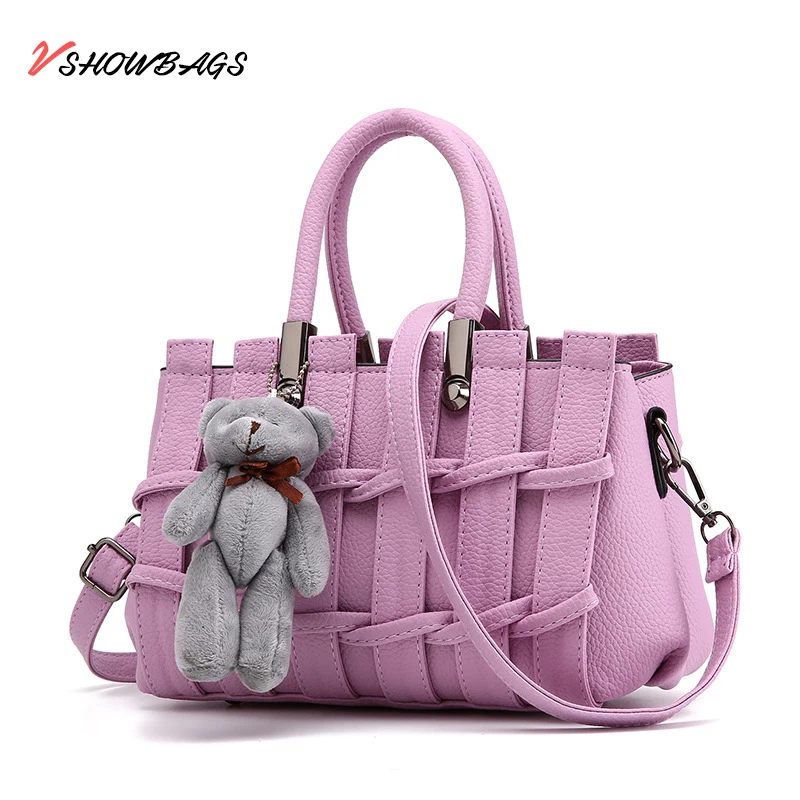 Bolsos mujer de marca famosa сумки через плечо для женщин из искусственной кожи сумка модная Месседжер-сумка для девочек - Цвет: purple