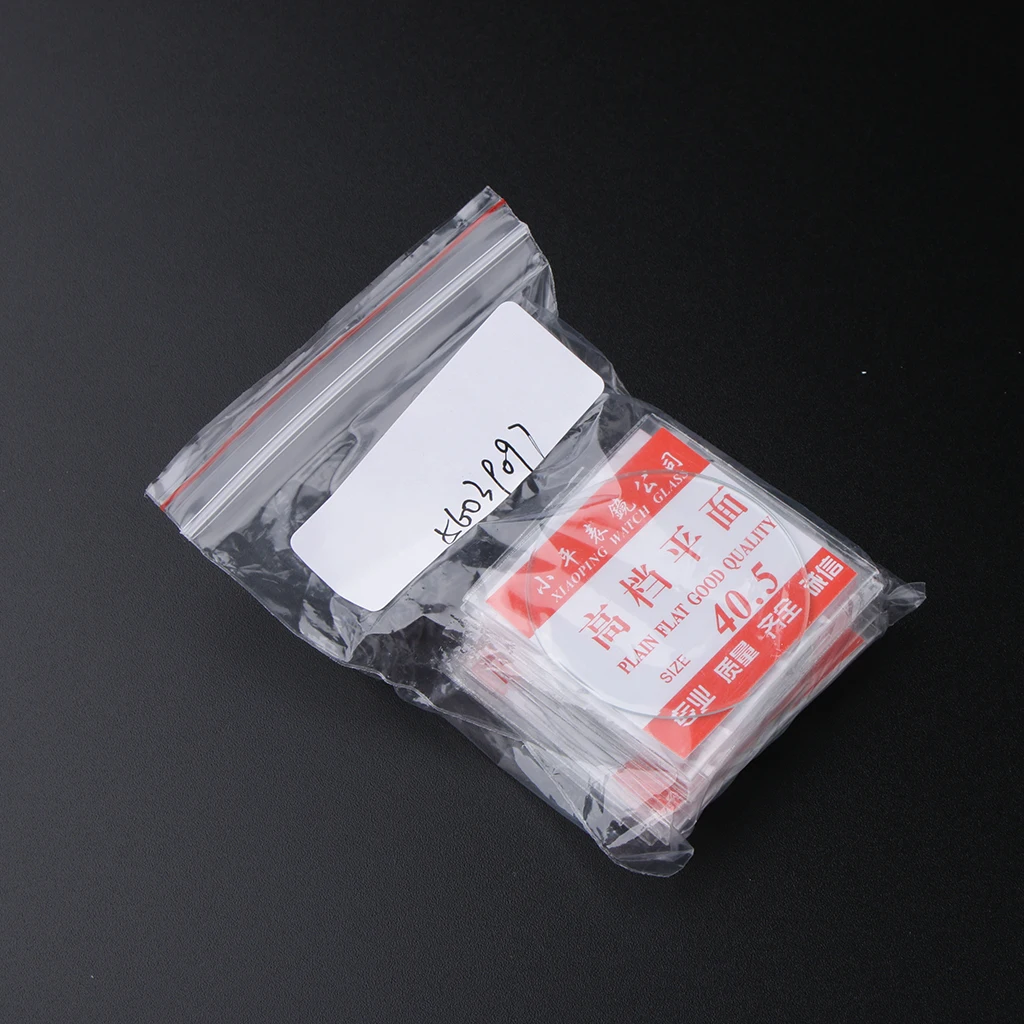 10pcs Replace 1mm Thick Flat Watch Crystal Mineral Glass 40.5-45mm Diameter