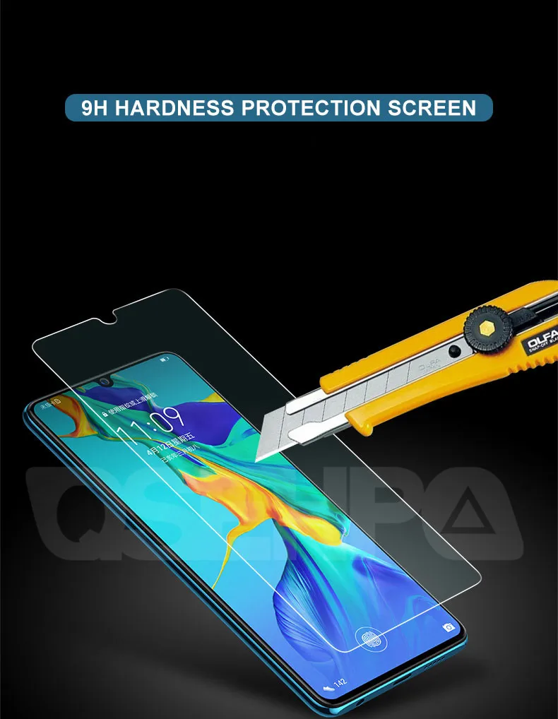 Защитное стекло 9H для huawei P30 Lite P20 Pro P10 Lite Plus, Защитная пленка для экрана huawei P Smart из закаленного стекла