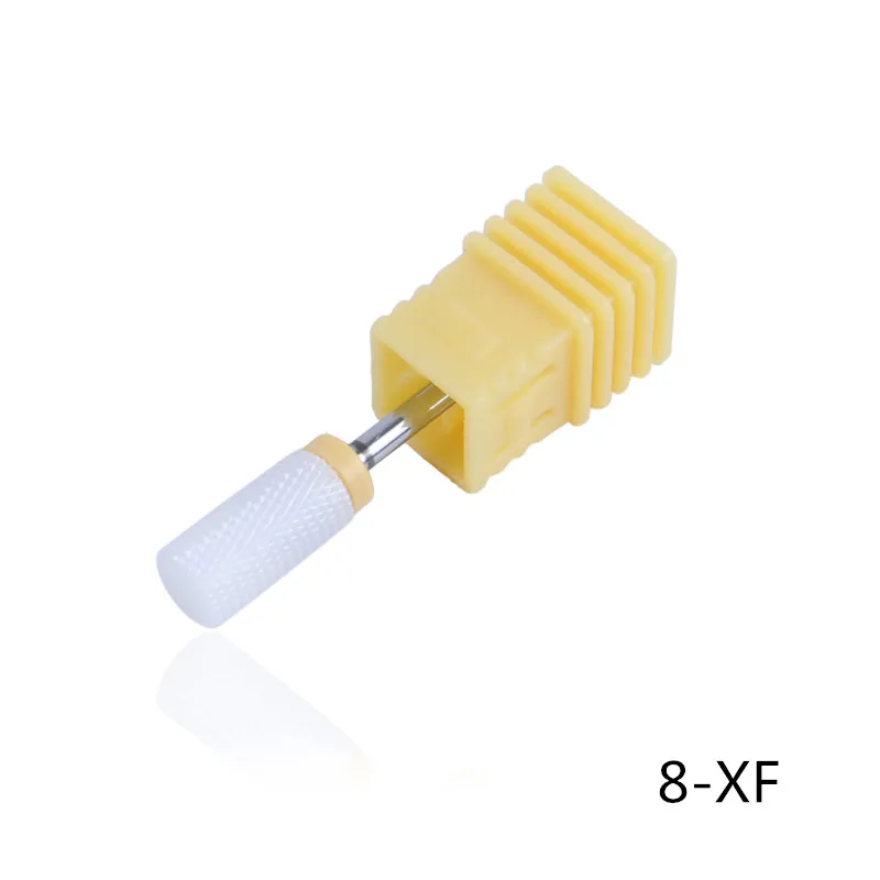 Ceramic Nail Drill Bits Manicure Machine Accessories Milling Cutter Rotary Burr Electric Nail Files Grinding Head Nail Art Tools - Цвет: 8-XF