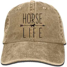 Джинсовая Бейсболка унисекс с эффектом потертости Love Horse, регулируемая задняя застежка, Кепка-Дальнобойщик, спортивные головные уборы для улицы