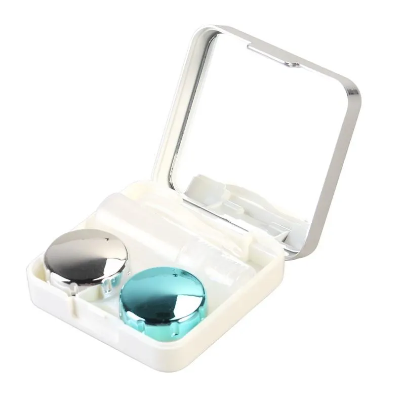 

Contact Lenses Storage Box Contact lens Case Box Eyes Care Kit Holder Washer Cleaner Container 6*6*2CM