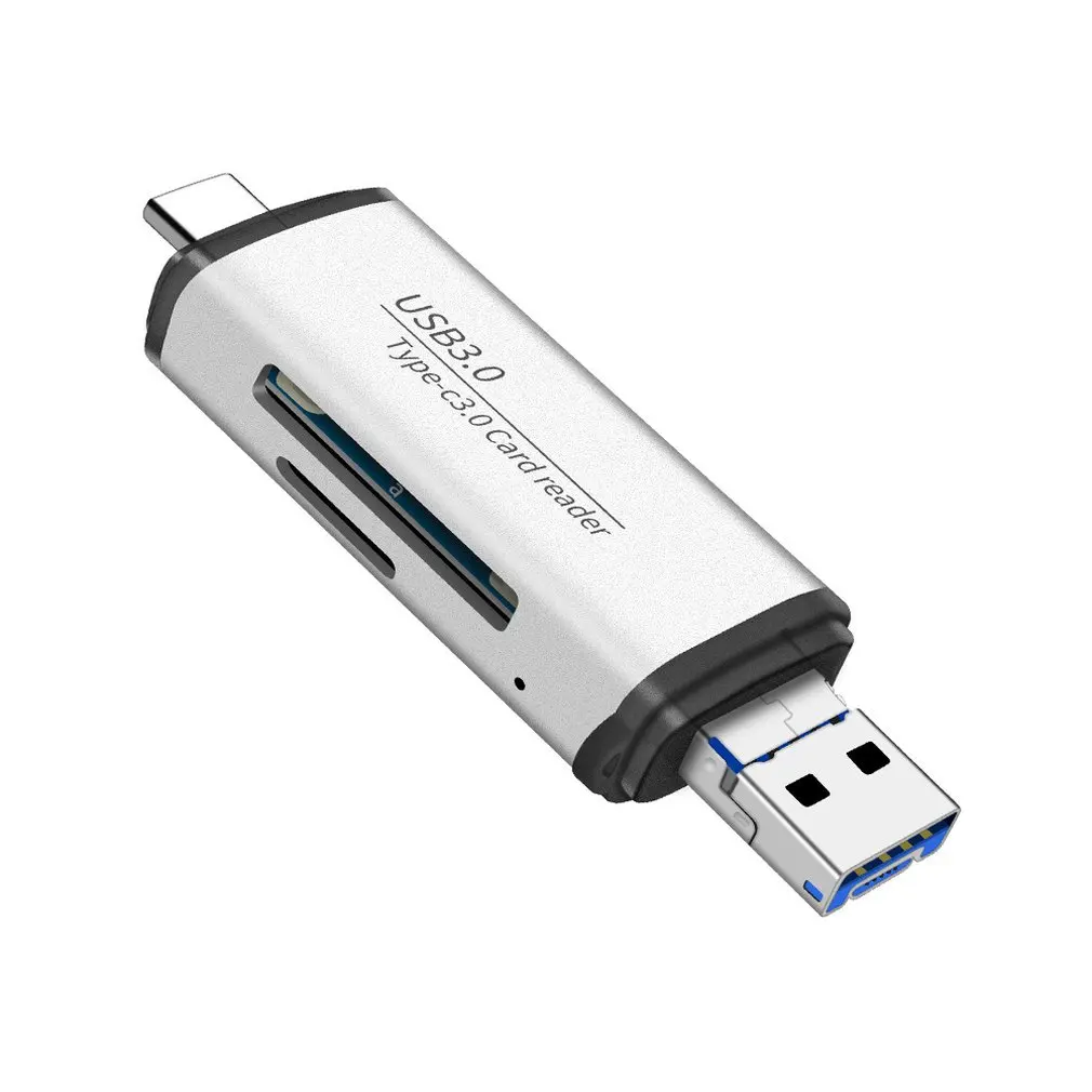 2 в 1 USB3.0 компьютерный кард-ридер Многофункциональный Otg высокоскоростной TF/безопасный цифровой кард-ридер