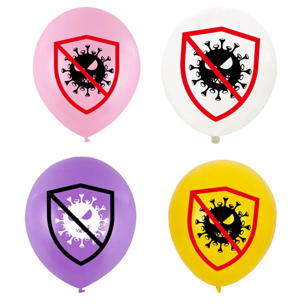 12inch Virus Latex Balloons Wedding Anniversaire Decorations Helium Air Ball Epidemic Prevention Victory Birthday Party Supplies | Дом и сад