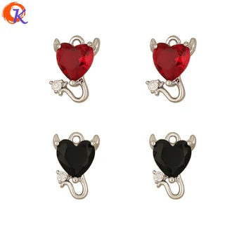 

Cordial Design 30Pcs 7*11MM CZ Pendant/Jewelry Accessories/Heart Shape/Platinum Plating/Earrings Making/Hand Made/DIY Charms