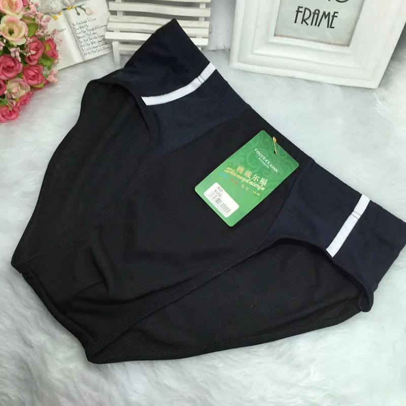 5 шт. мужское хлопковое нижнее белье с треугольными чашечками удобные мужские