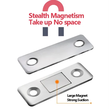 買取 2pcs/Set Strong Door Closer Magnetic Door Catch Latch Door Magnet For Furniture Cabinet Cupboard With Screws Ultra Thin
