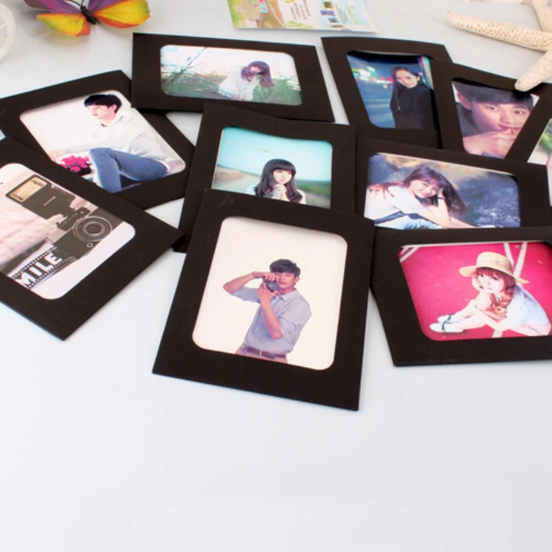 10 шт. 7 дюймов DIY крафт-бумага фоторамка подвесная настенная рамка для фотографий и картин Альбом Рамка клип набор держатель для семейной памяти