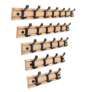 

Wall-Mounted Coat Rack Hooks Phyllostachys Pubescens Rack Hook Simple Rack Hanger Hook for Bag Clothes