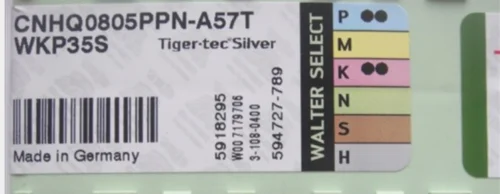 WALTER 10 шт карбидные вставки CNHQ0805PPN-A57T WKP35S