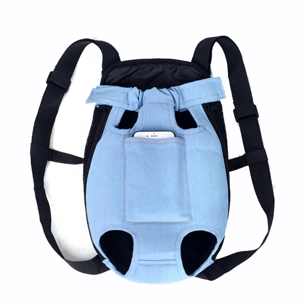 Small Dog Carrier Backpack Legs Out Puppy Pet Carrier Backpack Hands-Free Cat Travel Bag for Walking Hiking Bike and Motorcycle
