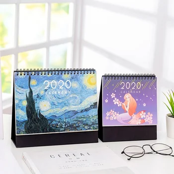 

Desk calendar custom simple small fresh office decoration custom enterprise special edition desk calendar printing planner 2020