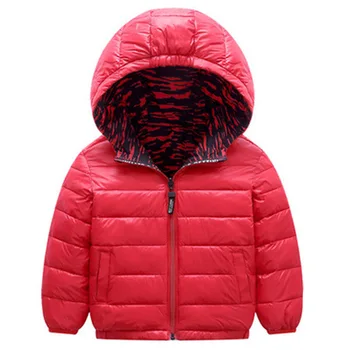 

Winter Baby Cotton Girls Coats and Jackets Fashion Baby Warm Hooded Kids Boy Jackets Outwear Clothes Both positive and negative