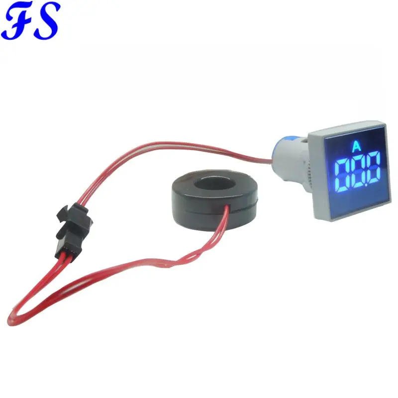 AD16S-22A AD22MM 0-100A цифровой амперметр измеритель тока амперметр ампер индикатор светодиодный светильник квадратный амперметр ампер Guage AD16-22