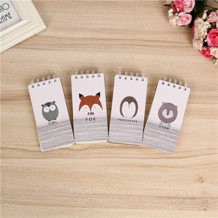 

Manufacturers Direct Selling Cartoon Turn-up Coil Notebook Convenient Portable Notebook Tearable Korean-style Stationery Wholesa