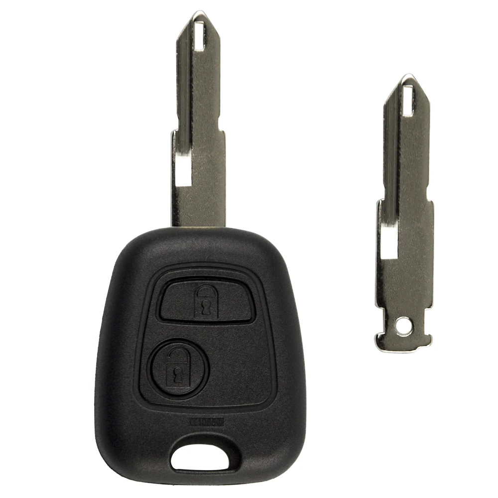 OkeyTech 2 кнопки NE72 SX9 лезвие дистанционный ключ брелок для PEUGEOT 206 Citroen Saxo Picasso Xsara 433