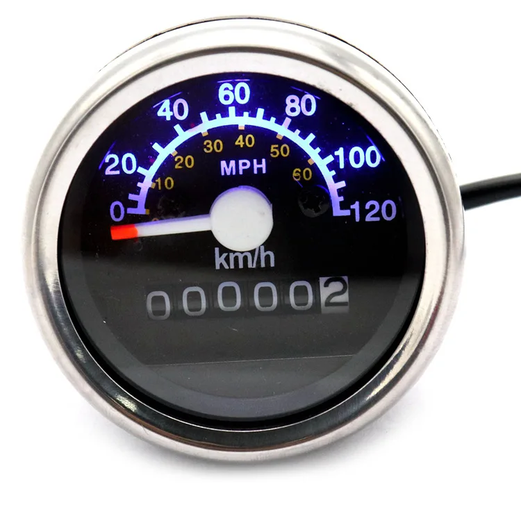 

Motorcycle Mechanical Kilometers Miles System Double Measuring Speedometer 12V Modified Applicable Cross Border Hot Sales